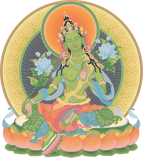 Green Tara 3_transparent